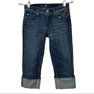 7 For All Mankind Women Capris Jeans Sz 25